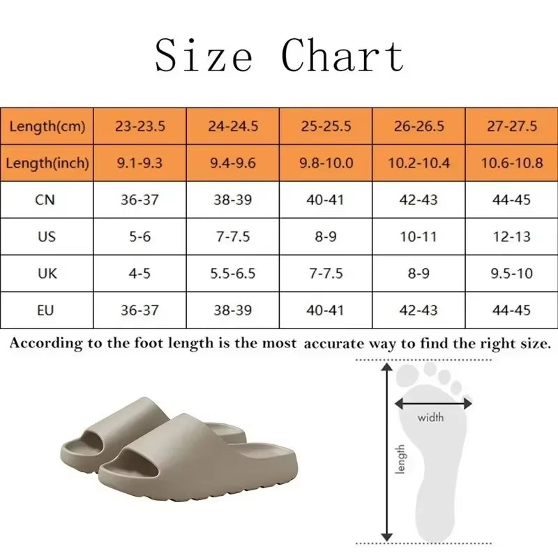 Coconut Cloud Slippers - Stylish Thick-Soled EVA Sandals for Men and Women - Perfect for Beach and Indoor Comfort