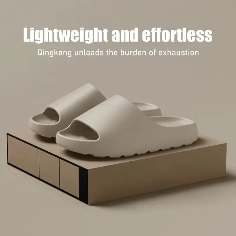 Coconut Cloud Slippers - Stylish Thick-Soled EVA Sandals for Men and Women - Perfect for Beach and Indoor Comfort