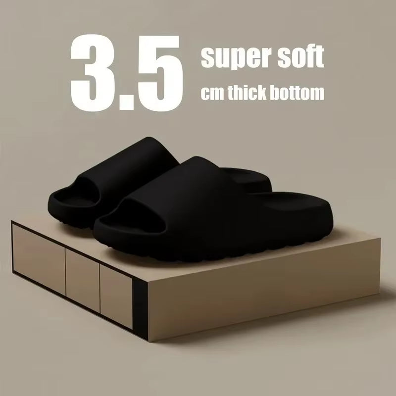 Coconut Cloud Slippers - Stylish Thick-Soled EVA Sandals for Men and Women - Perfect for Beach and Indoor Comfort