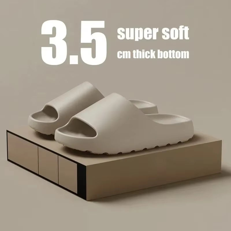 Coconut Cloud Slippers - Stylish Thick-Soled EVA Sandals for Men and Women - Perfect for Beach and Indoor Comfort